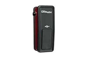 Black handheld garage door remote control